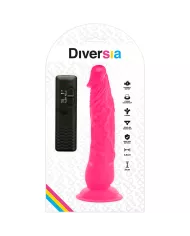 DIVERSIA - DILDO VIBRANT FLEXIBLE ROSE 21 CM -O- 4.9 CM