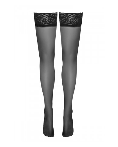 Bas autofixants noir Hold up 3 - Cotelli Legwear