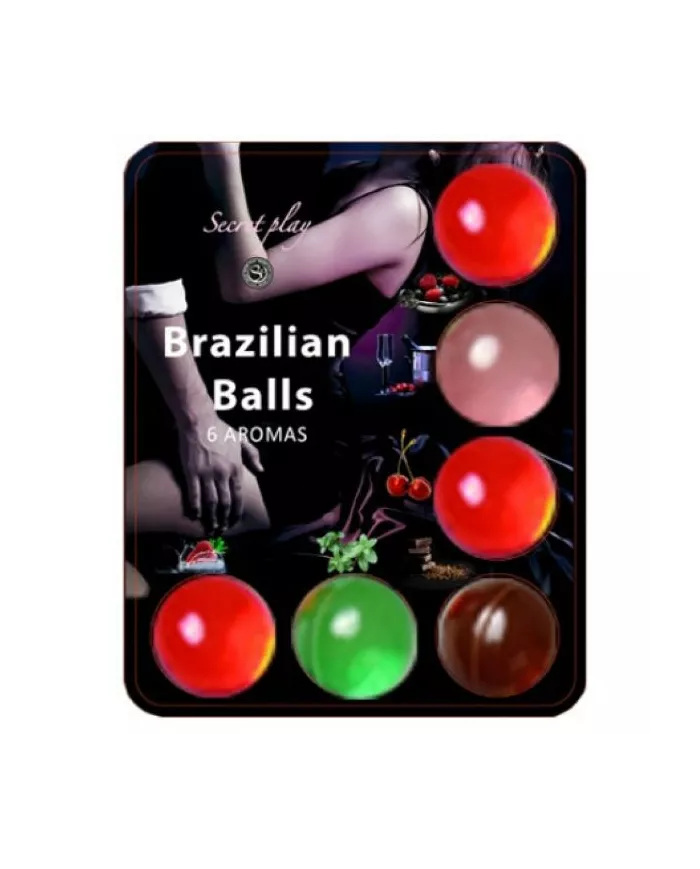SECRETPLAY - BALLES BRÉSILIENNES LUBRIFIANT HOT BALLS 6 UNITÉS SECRETPLAY - BALLES BRÉSILIENNES LUBRIFIANT HOT BALLS 6 UNITÉS