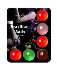 SECRETPLAY - BALLES BRÉSILIENNES LUBRIFIANT HOT BALLS 6 UNITÉS