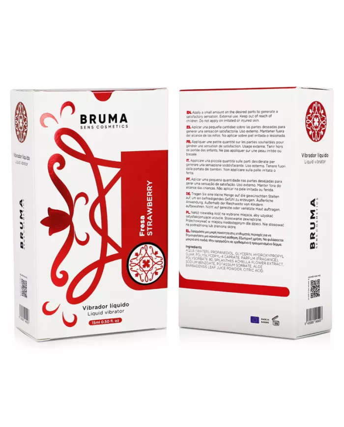 BRUMA - VIBRATEUR LIQUIDE ULTRA GLISSANT FRAISE 15 ML