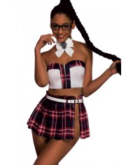 Déguisement sexy étudiante 6 pièces - J Lingerie