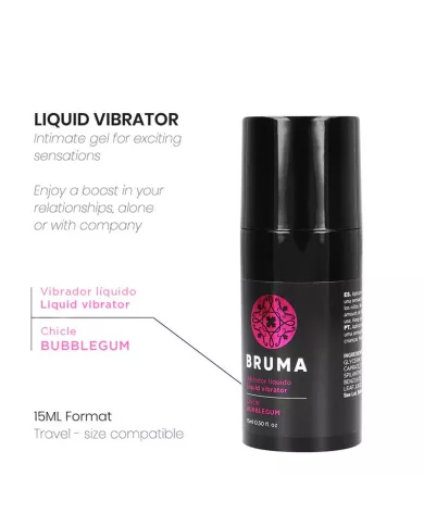 BRUMA - VIBRATEUR LIQUIDE ULTRA GLISSANT BUBBLEGUM 15 ML