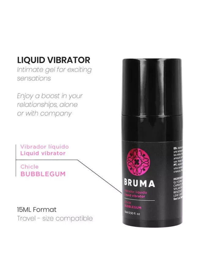 BRUMA - VIBRATEUR LIQUIDE ULTRA GLISSANT BUBBLEGUM 15 ML
