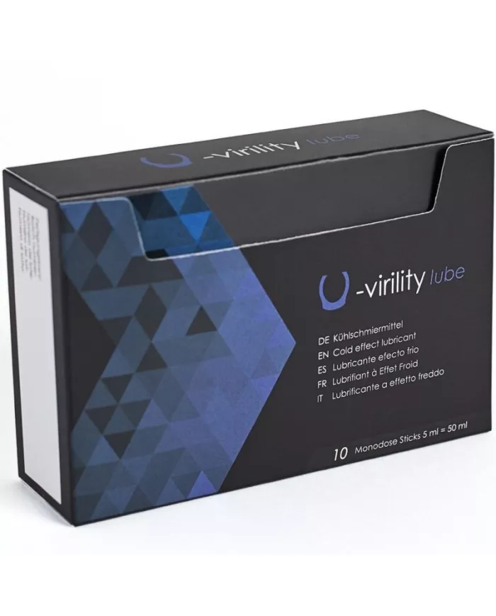500 COSMETICS - U-VIRILITY LUBE LUBRIFIANT EFFET FROID 10 X 5 ML