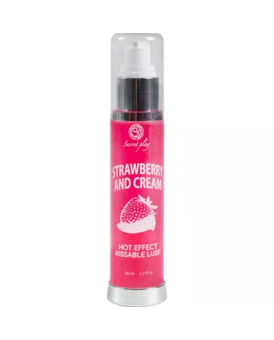 SECRETPLAY - LUBRIFIANT 2-1 EFFET CHALEUR FRAISE & CRÈME 50 ML SECRETPLAY - LUBRIFIANT 2-1 EFFET CHALEUR FRAISE & CRÈME 50 ML
