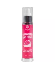 SECRETPLAY - LUBRIFIANT 2-1 EFFET CHALEUR FRAISE & CRÈME 50 ML