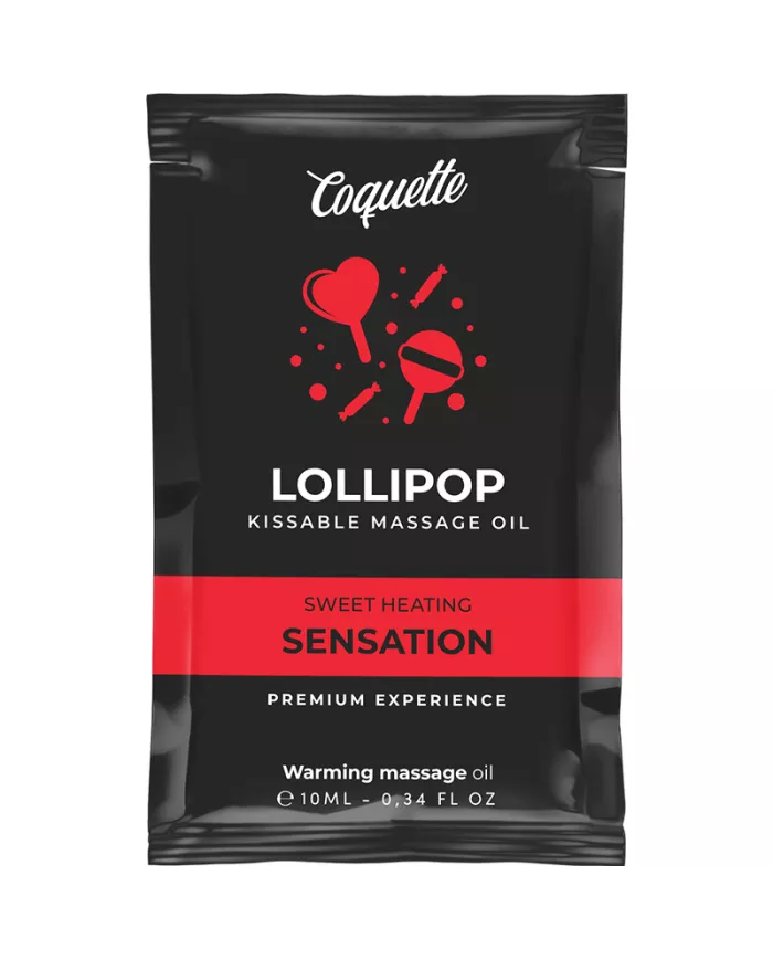 COQUETTE CHIC DESIRE - HUILE DE MASSAGE KISSABLE DE POCHE AVEC SUCETTE EFFET CHALEUR 10 ML