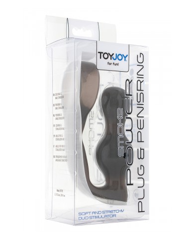 Stimulateur de prostate et cockring gris