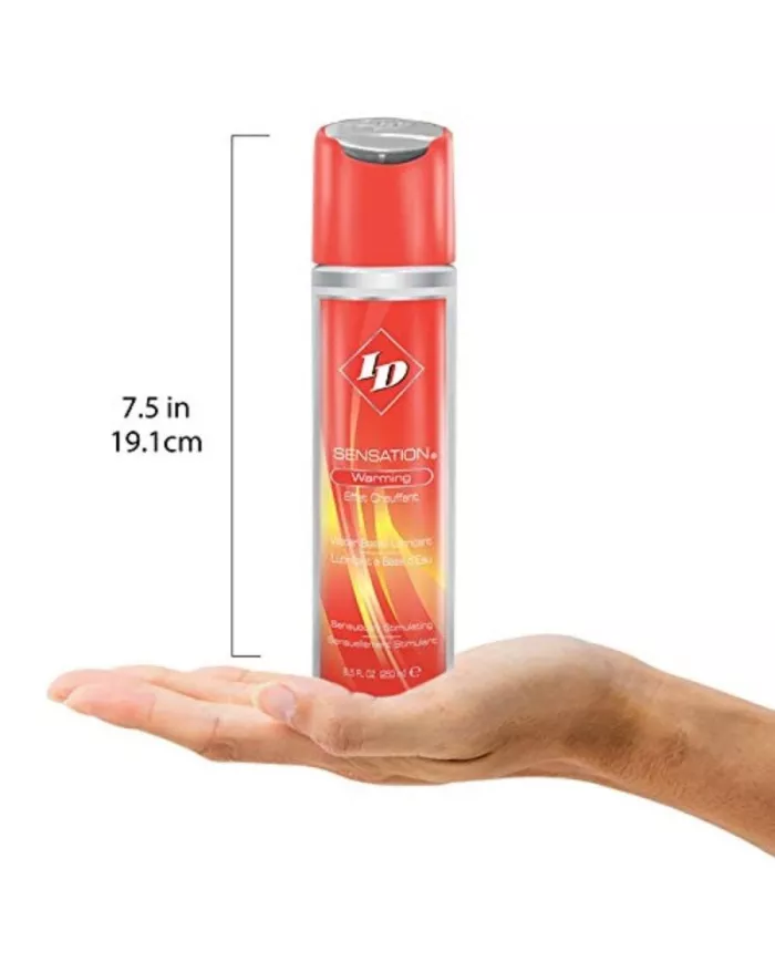 ID SENSATION - LUBRIFIANT BASE D'EAU  EFFET CHALEUR 250 ML