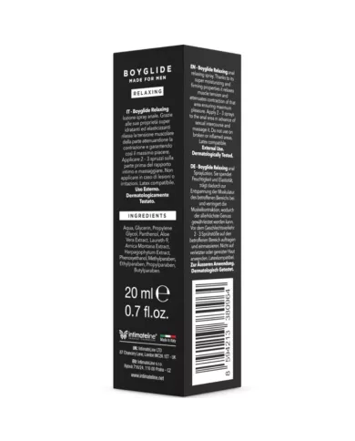 INTIMATELINE - BOYGLIDE SPRAY RELAXANT ANAL 20 ML INTIMATELINE - BOYGLIDE SPRAY RELAXANT ANAL 20 ML