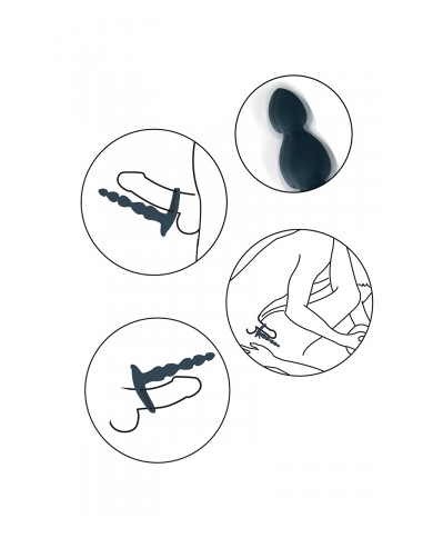 Vibro pour double pénétration Elixer