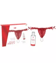 INTT RELEASES - CULOTTE ROUGE BRÉSILIENNE AVEC PERLES ET GEL LUBRIFIANT 50 ML INTT RELEASES - CULOTTE ROUGE BRÉSILIENNE AVEC PERLES ET GEL LUBRIFIANT 50 ML