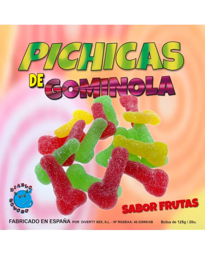 DIABLO GOLOSO - PICHITAS GUMMINOL AUX FRUITS AVEC SUCRE DIABLO GOLOSO - PICHITAS GUMMINOL AUX FRUITS AVEC SUCRE