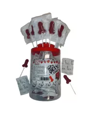 DIABLO PICANTE - 50 SUCETTES PÉNIS AUX FRAISE ET AUX CERISES 50 UNITÉS DIABLO PICANTE - 50 SUCETTES PÉNIS AUX FRAISE ET AUX CERISES 50 UNITÉS