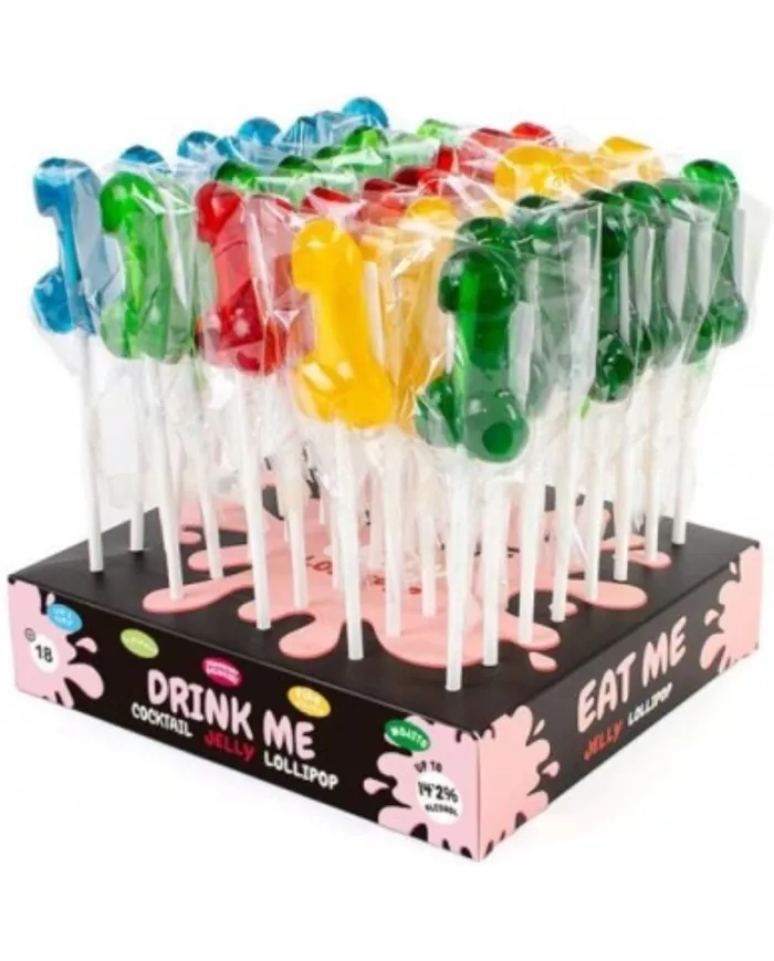 SECRETPLAY - AFFICHAGE ASSORTIMENT DE SUCETTES PÉNIS AVEC ALCOOL 40 UNITÉS SECRETPLAY - AFFICHAGE ASSORTIMENT DE SUCETTES PÉNIS AVEC ALCOOL 40 UNITÉS