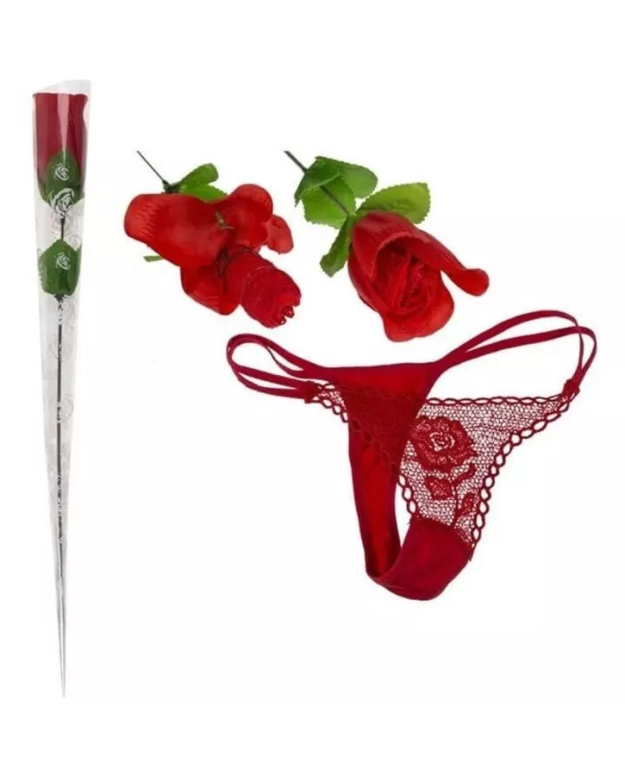 DIABLO PICANTE - ROSE TRANSFORMABLE EN STRING DIABLO PICANTE - ROSE TRANSFORMABLE EN STRING