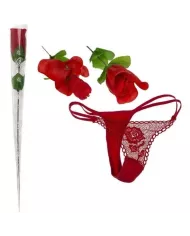 DIABLO PICANTE - ROSE TRANSFORMABLE EN STRING DIABLO PICANTE - ROSE TRANSFORMABLE EN STRING