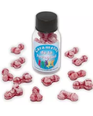 DIABLO PICANTE - 12 BONBONS JEUNESSE FORME PÉNIS FRAISE/CERISE