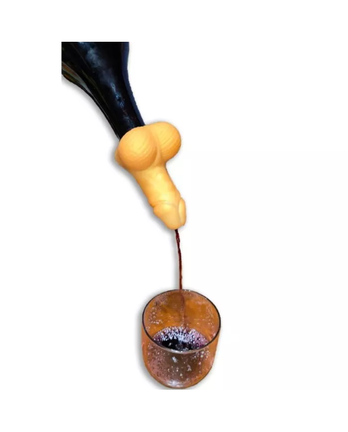 DIABLO PICANTE - CARAFE A VIN EN FORME DE PENIS DORE