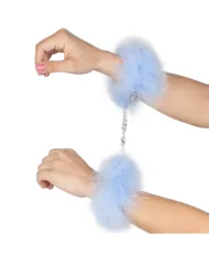 SECRETPLAY - MENOTTES DE MARABOU LUMIÈRE BLEUE SECRETPLAY - MENOTTES DE MARABOU LUMIÈRE BLEUE