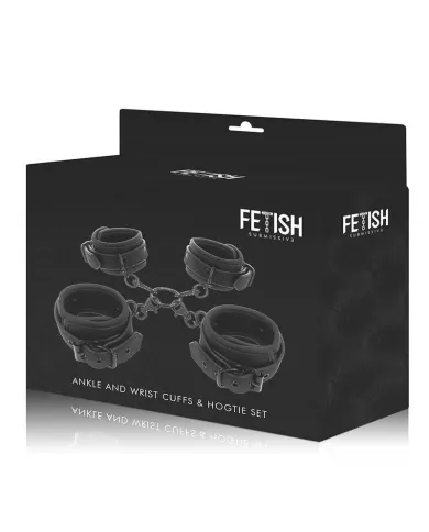 FETISH SUBMISSIVE - ENSEMBLE DE MENOTTES POUR MAINS ET CHEVILLES AVEC DOUBLURE EN NOPRÈNE FETISH SUBMISSIVE - ENSEMBLE DE MENOTTES POUR MAINS ET CHEVILLES AVEC DOUBLURE EN NOPRÈNE