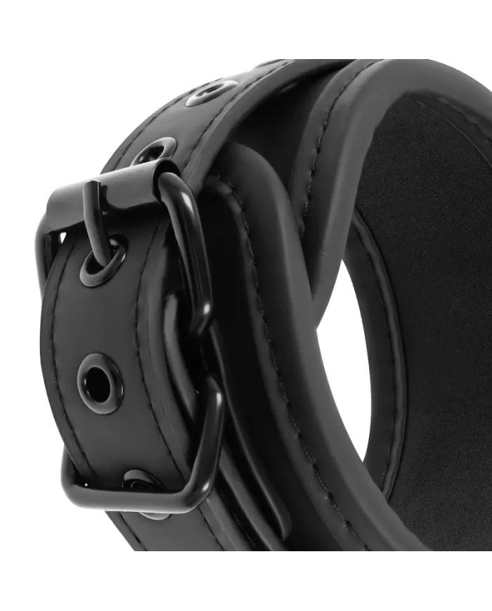 FETISH SUBMISSIVE - ENSEMBLE DE MENOTTES ET LIENS AVEC DOUBLURE EN NOPRÈNE FETISH SUBMISSIVE - ENSEMBLE DE MENOTTES ET LIENS AVEC DOUBLURE EN NOPRÈNE