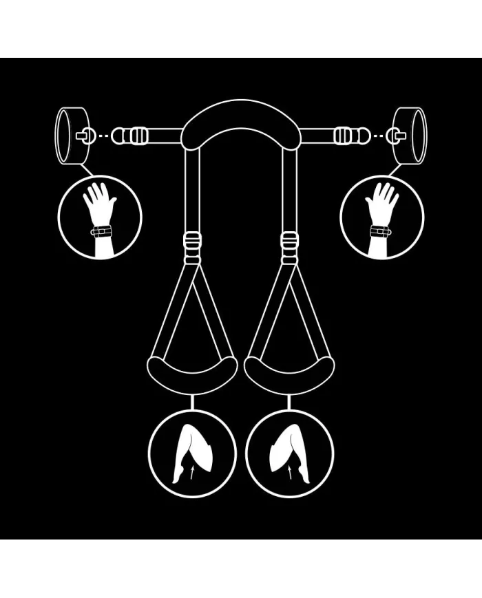 FETISH SUBMISSIVE - POSITION JAMBES OUVERTES AVEC MENOTTES DOUBLÉES EN NOPRÈNE FETISH SUBMISSIVE - POSITION JAMBES OUVERTES AVEC MENOTTES DOUBLÉES EN NOPRÈNE