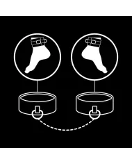 FETISH SUBMISSIVE - CHEVILLES EN CUIR VÉGÉTALIEN AVEC DOUBLURE EN NOPRÈNE FETISH SUBMISSIVE - CHEVILLES EN CUIR VÉGÉTALIEN AVEC DOUBLURE EN NOPRÈNE