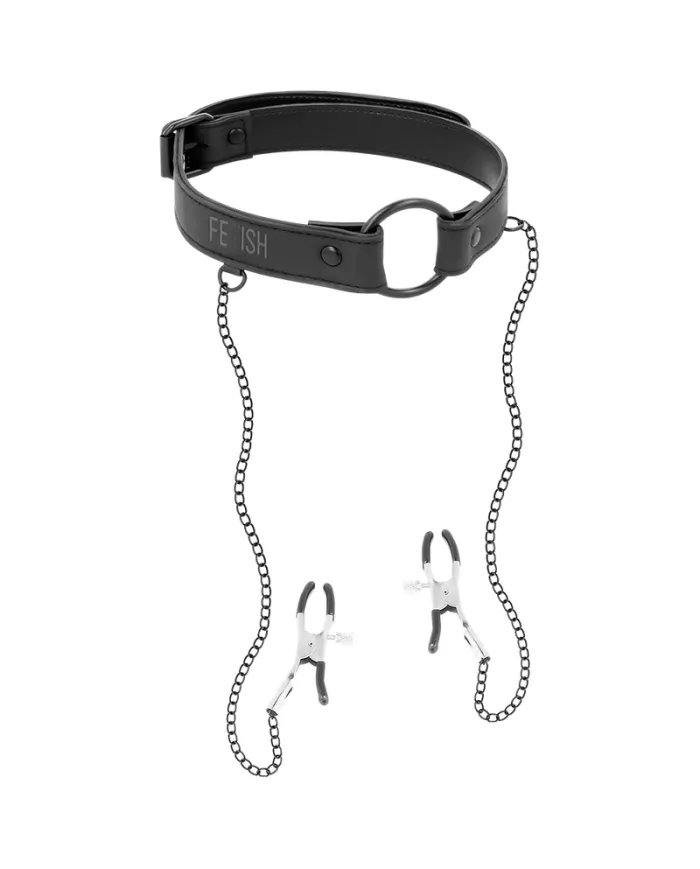 FETISH SUBMISSIVE - ANNEAU BILLON AVEC PINCES  TÉLÉMON FETISH SUBMISSIVE - ANNEAU BILLON AVEC PINCES  TÉLÉMON