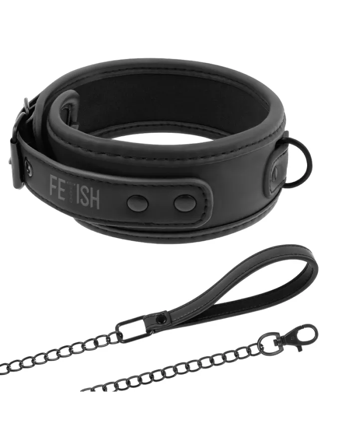 FETISH SUBMISSIVE - COLLIER CHAÎNE DOUBLURE EN NOPRÈNE FETISH SUBMISSIVE - COLLIER CHAÎNE DOUBLURE EN NOPRÈNE
