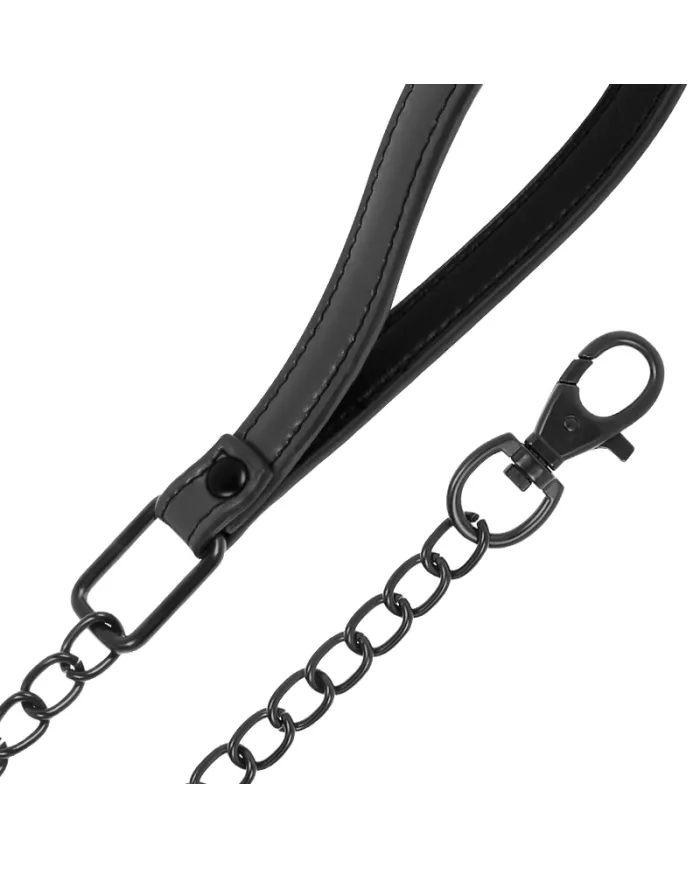FETISH SUBMISSIVE - COLLIER CHAÎNE DOUBLURE EN NOPRÈNE FETISH SUBMISSIVE - COLLIER CHAÎNE DOUBLURE EN NOPRÈNE