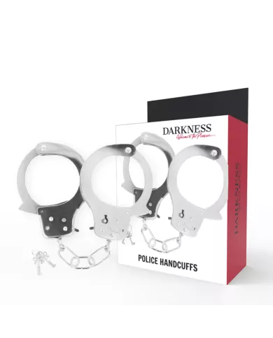 DARKNESS - MENOTTES EN MÉTAL AVEC CLÉS DARKNESS - MENOTTES EN MÉTAL AVEC CLÉS