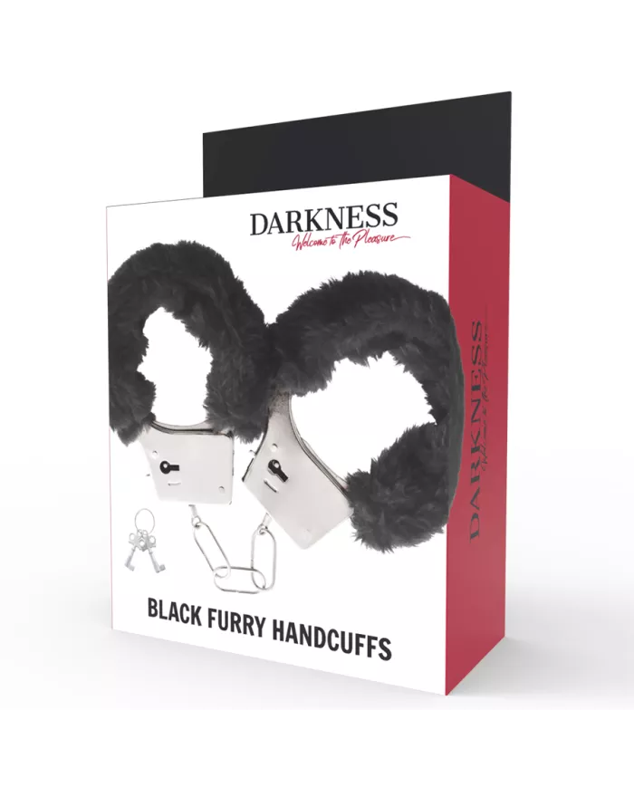 DARKNESS - MENOTTES EN MÉTAL DOUBLÉES NOIRES DARKNESS - MENOTTES EN MÉTAL DOUBLÉES NOIRES