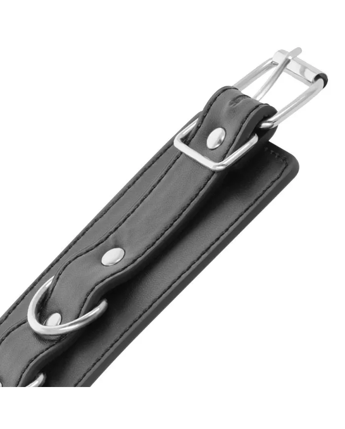 DARKNESS - MENOTTES DE CHEVILLE AJUSTABLES EN CUIR NOIR DARKNESS - MENOTTES DE CHEVILLE AJUSTABLES EN CUIR NOIR