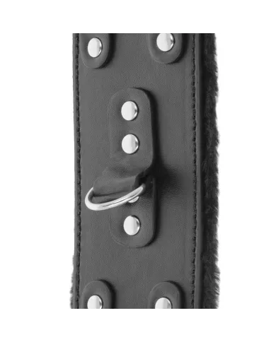 DARKNESS - MENOTTES AJUSTABLES EN CUIR NOIR AVEC DOUBLURE DARKNESS - MENOTTES AJUSTABLES EN CUIR NOIR AVEC DOUBLURE