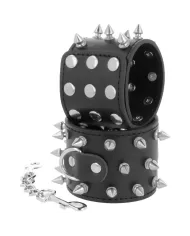 DARKNESS - MENOTTES À POINTES NOIRES SKULLS AND BONES DARKNESS - MENOTTES À POINTES NOIRES SKULLS AND BONES