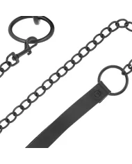 DARKNESS - COLLIER NOIR AVEC CHAÎNE DARKNESS - COLLIER NOIR AVEC CHAÎNE