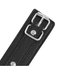 DARKNESS - MENOTTES EN CUIR TEXTURÉ NOIR DARKNESS - MENOTTES EN CUIR TEXTURÉ NOIR