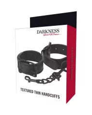 DARKNESS - MENOTTES TEXTURÉES LARGES ET MINCE DARKNESS - MENOTTES TEXTURÉES LARGES ET MINCE
