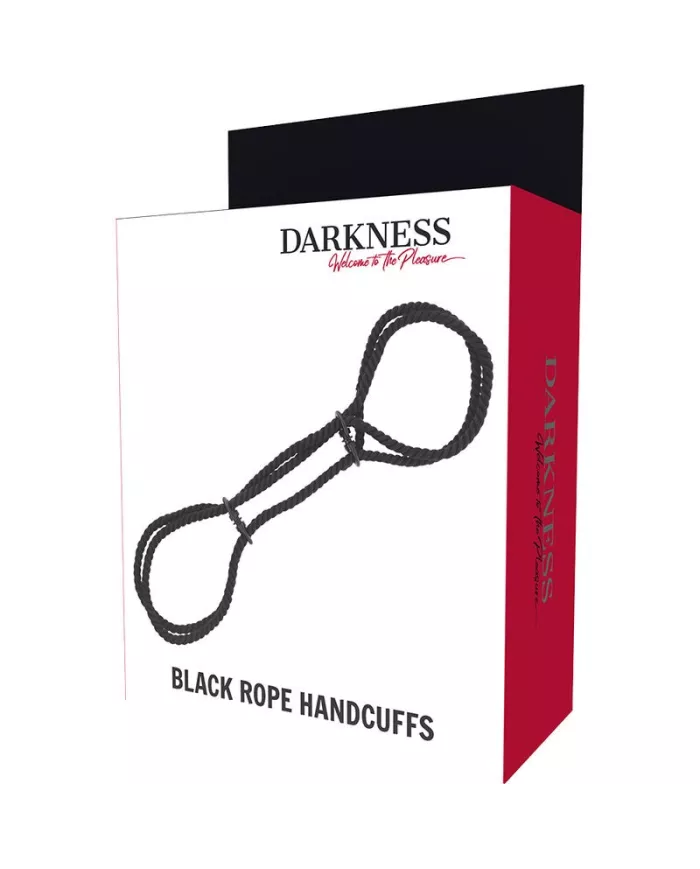 DARKNESS - MENOTTES EN CORDE OU MENOTTES DE CHEVILLE 100% COTON DARKNESS - MENOTTES EN CORDE OU MENOTTES DE CHEVILLE 100% COTON