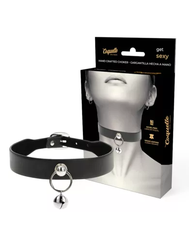 COQUETTE CHIC DESIRE - COLLIER CUIR VEGAN FEMME ACCESSOIRE HOCHET/CERCEAU COQUETTE CHIC DESIRE - COLLIER CUIR VEGAN FEMME ACCESSOIRE HOCHET/CERCEAU