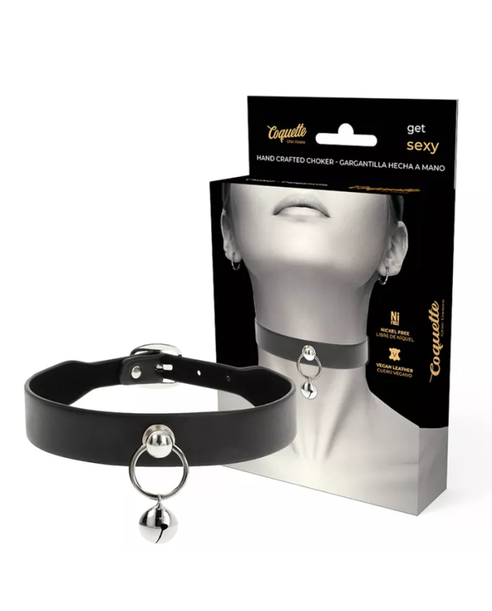 COQUETTE CHIC DESIRE - COLLIER CUIR VEGAN FEMME ACCESSOIRE HOCHET/CERCEAU COQUETTE CHIC DESIRE - COLLIER CUIR VEGAN FEMME ACCESSOIRE HOCHET/CERCEAU