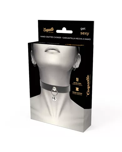 COQUETTE CHIC DESIRE - COLLIER CUIR VEGAN FEMME ACCESSOIRE HOCHET/CERCEAU COQUETTE CHIC DESIRE - COLLIER CUIR VEGAN FEMME ACCESSOIRE HOCHET/CERCEAU