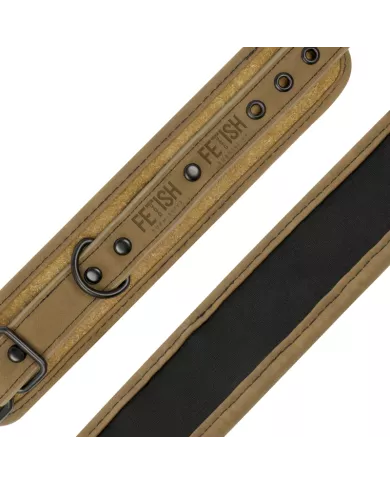 FETISH SUBMISSIVE ORIGEN - MENOTTES DE CHEVILLE EN CUIR VÉGÉTALIEN AVEC DOUBLURE EN NÉOPRÈNE FETISH SUBMISSIVE ORIGEN - MENOTTES DE CHEVILLE EN CUIR VÉGÉTALIEN AVEC DOUBLURE EN NÉOPRÈNE