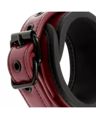 FETISH SUBMISSIVE DARK ROOM - MENOTTES EN CUIR VÉGAN AVEC DOUBLURE EN NÉOPRÈNE FETISH SUBMISSIVE DARK ROOM - MENOTTES EN CUIR VÉGAN AVEC DOUBLURE EN NÉOPRÈNE