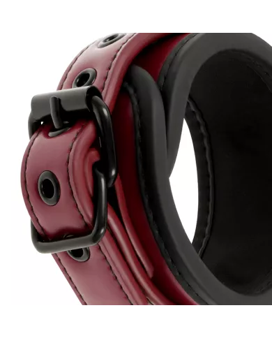 FETISH SUBMISSIVE DARK ROOM - MENOTTES DE CHEVILLE EN CUIR VÉGAN AVEC DOUBLURE EN NÉOPRÈNE FETISH SUBMISSIVE DARK ROOM - MENOTTES DE CHEVILLE EN CUIR VÉGAN AVEC DOUBLURE EN NÉOPRÈNE