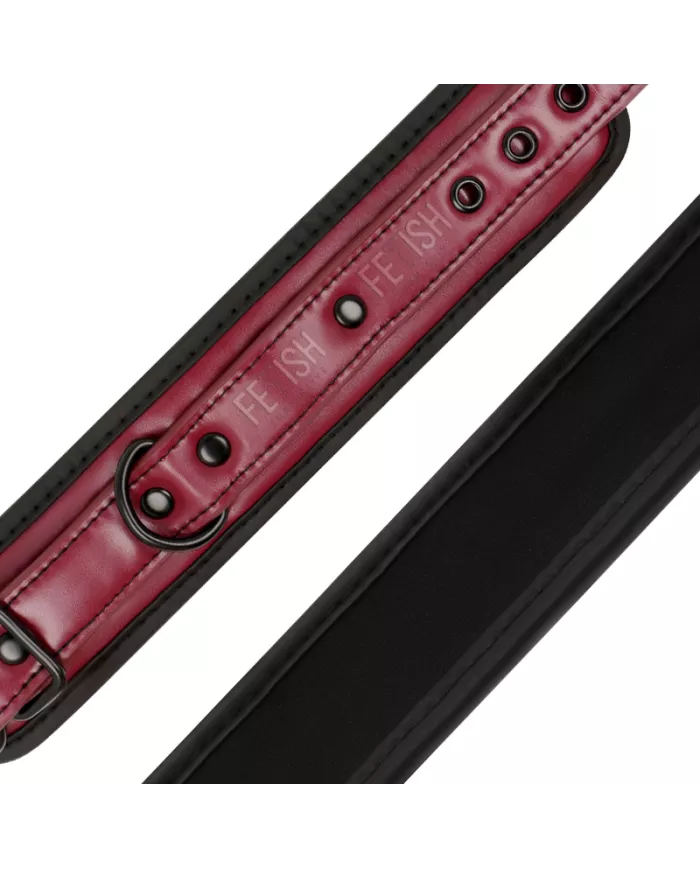 FETISH SUBMISSIVE DARK ROOM - MENOTTES DE CHEVILLE EN CUIR VÉGAN AVEC DOUBLURE EN NÉOPRÈNE FETISH SUBMISSIVE DARK ROOM - MENOTTES DE CHEVILLE EN CUIR VÉGAN AVEC DOUBLURE EN NÉOPRÈNE