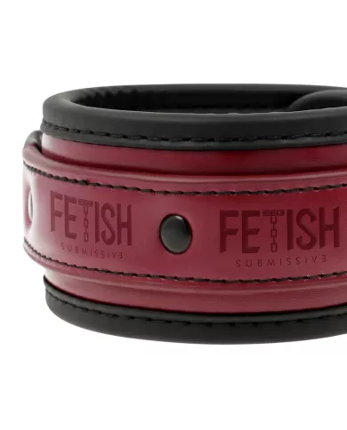 FETISH SUBMISSIVE DARK ROOM - MENOTTES DE CHEVILLE EN CUIR VÉGAN AVEC DOUBLURE EN NÉOPRÈNE FETISH SUBMISSIVE DARK ROOM - MENOTTES DE CHEVILLE EN CUIR VÉGAN AVEC DOUBLURE EN NÉOPRÈNE