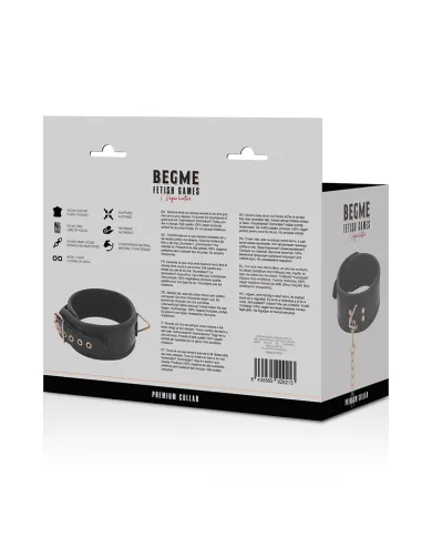 BEGME - BLACK EDITION PREMIUM COLLIER EN CUIR VEGAN
